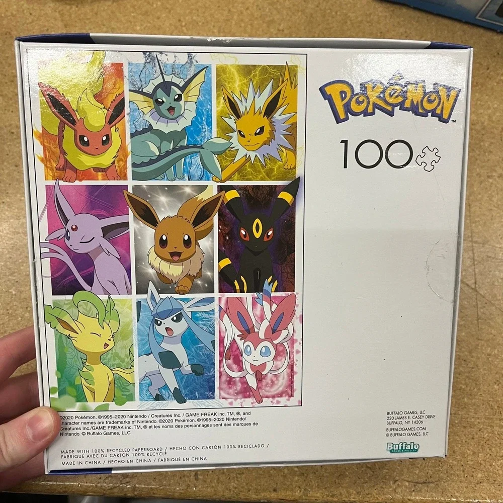 Pokemon Eevee Evolutions 100 Piece Jigsaw Puzzle Buffalo Games 2020 Multicolor
